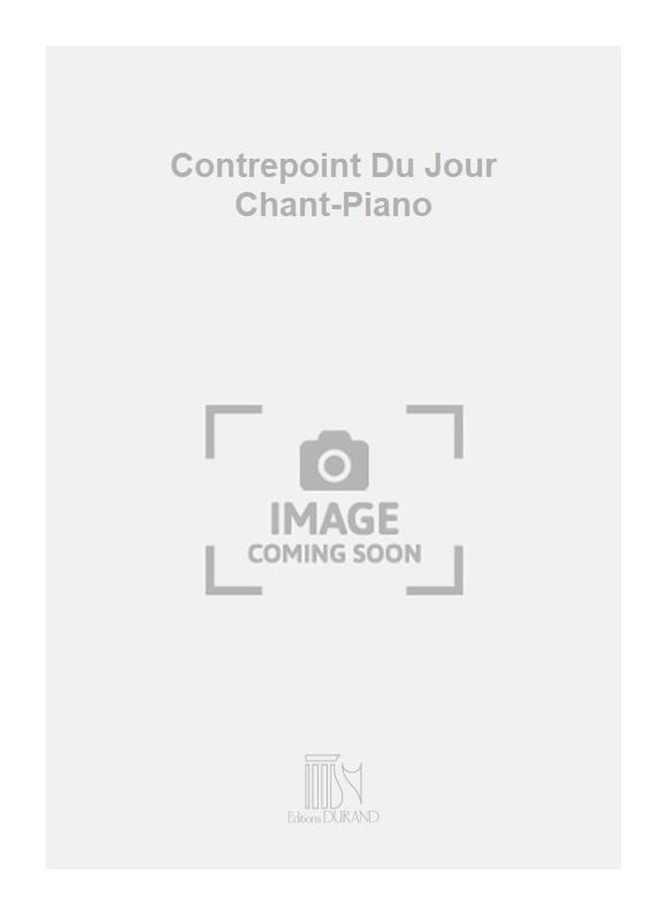 Contrepoint Du Jour Chant-Piano